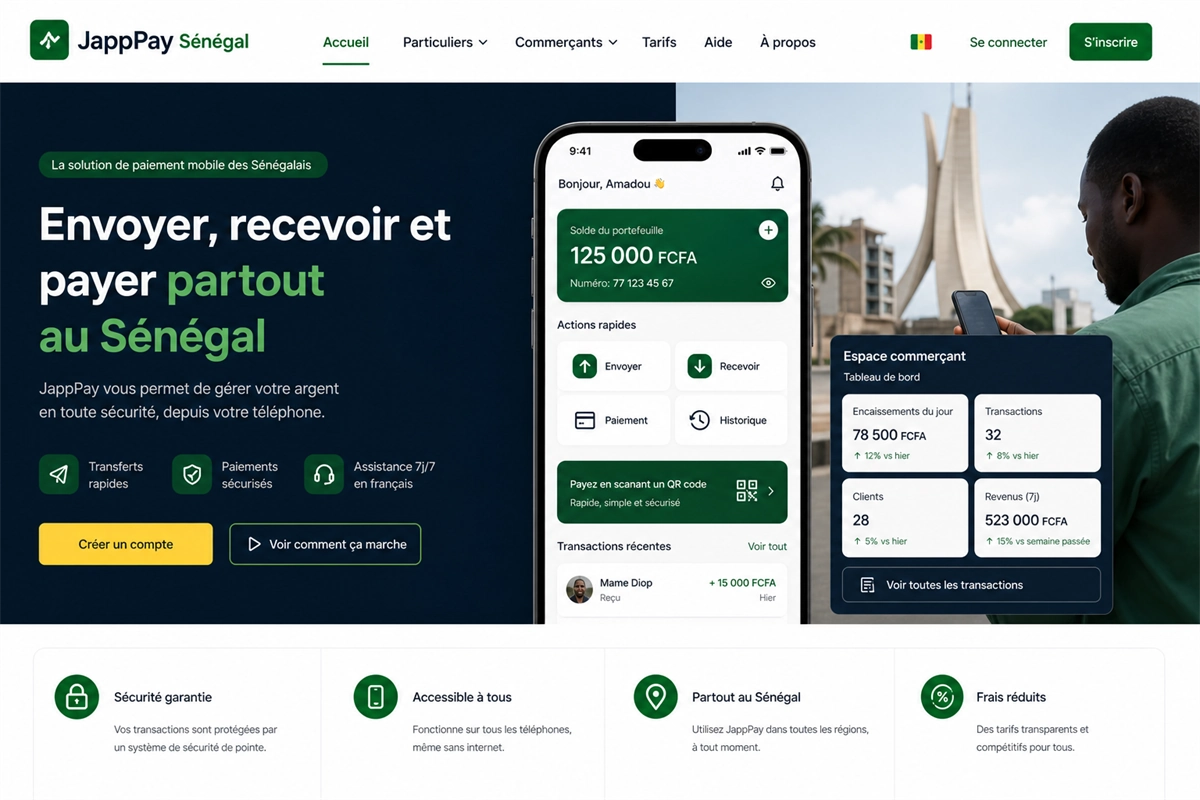 Mobile money — réalisation Winning Digital